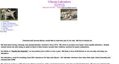 Desktop Screenshot of charmlabradors.com